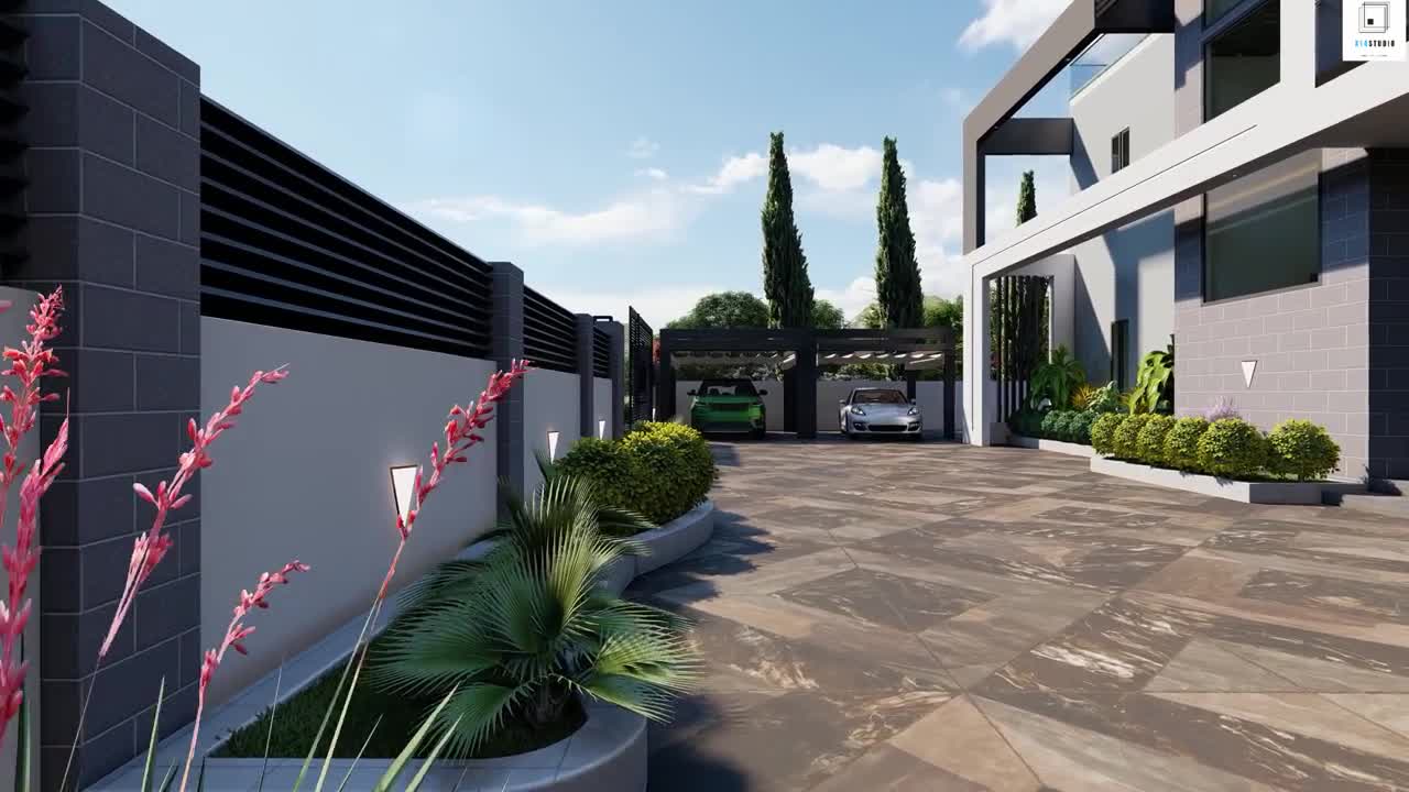 Modern House Design (19m x 17m) 6 Bedrooms with Estimate cost.