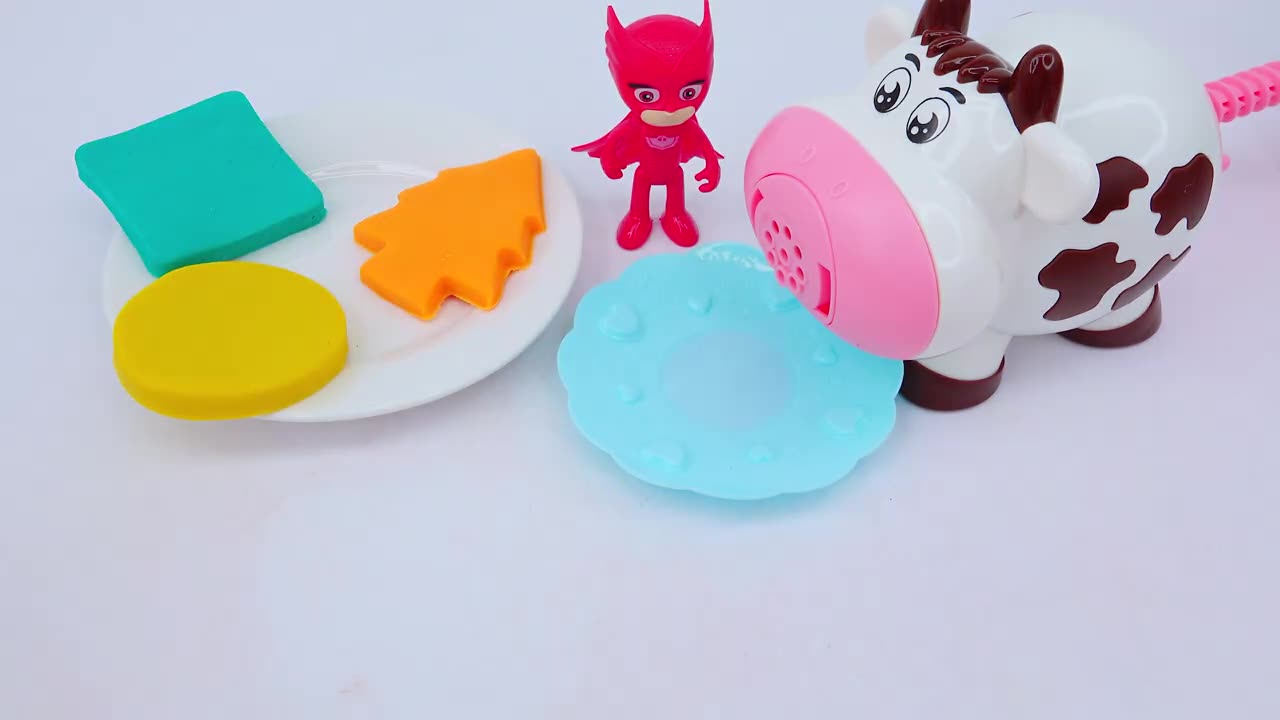 Satisfying Video I How to make Play Doh Noddles with Mesh Stress Balls Cutting ASMR