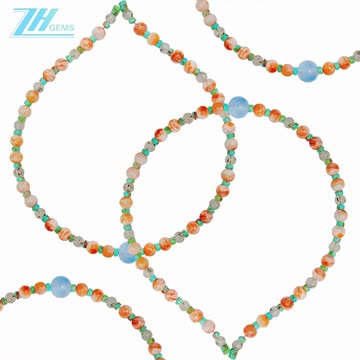 Natural turquoise and Snowflake Ghost Quartz with Black Rutilated Quartz Milky Blue Aquamarine03