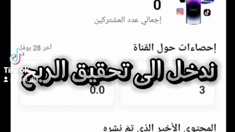 شروط تحقيق الربح من التيك توك