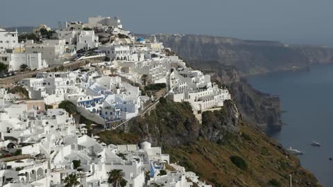 Greece Santorini Fira City