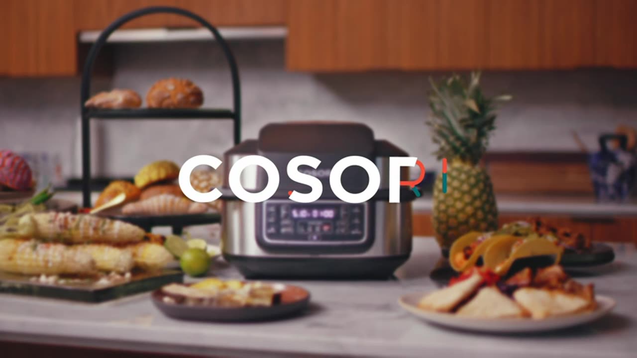 COSORI Electric Smokeless Indoor Grill & Smart XL Air Fryer Combo