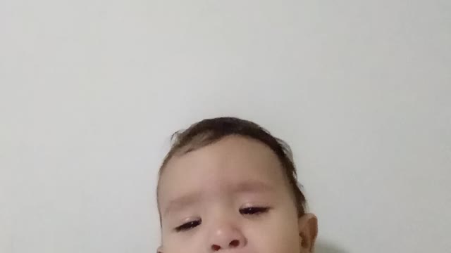 Hear the sound of a baby crying