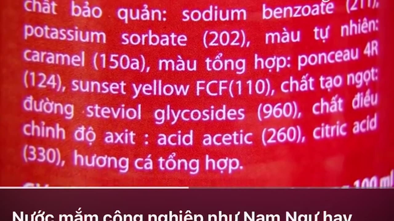 Thứ được gọi là nước mắm nhưng không phải !