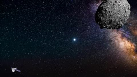 Nasa released a video of a space craft colliding with an asteroid.