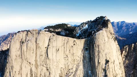 The magnificent landscape on the top of the mountain