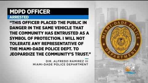 Miami-Dade police officer charged with DUI in Hollywood