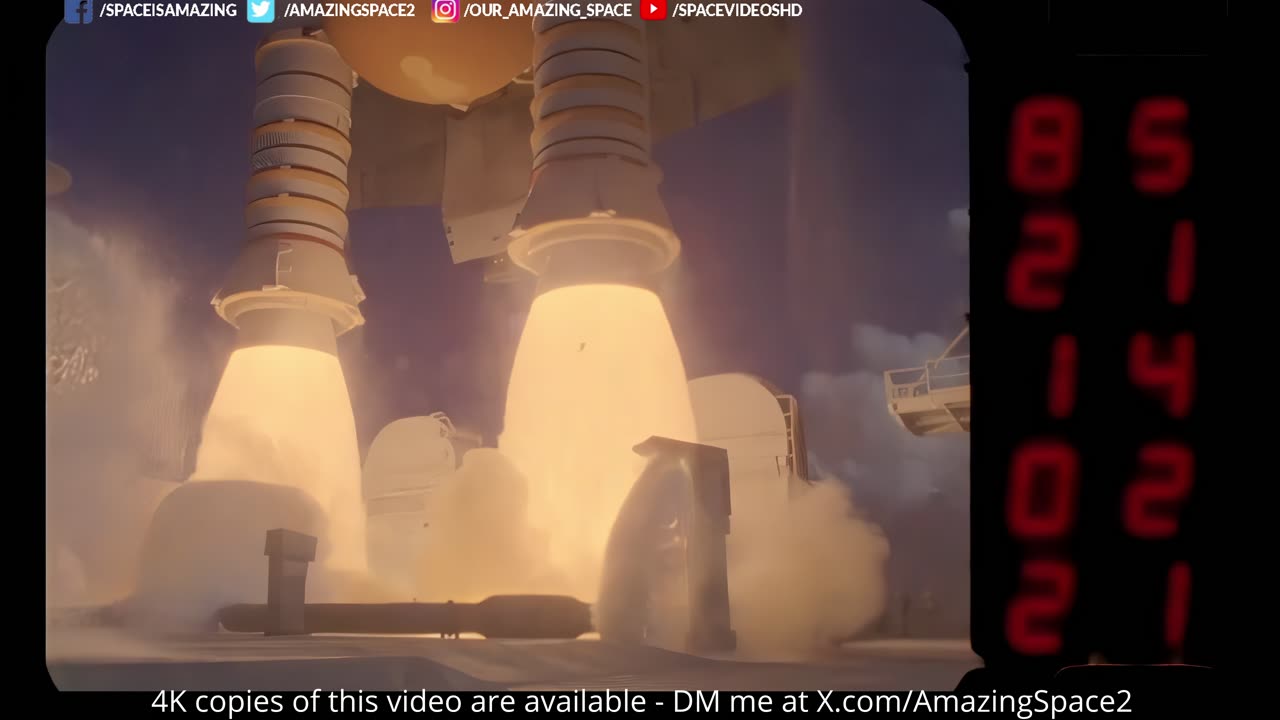 4K Space Shuttle SLOW MOTION LAUNCHES