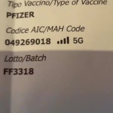 Nero su bianco: Codice vaccinato e controllo 5G.