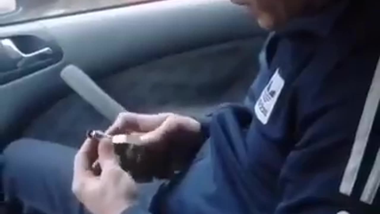 Dude accidentally pulls out pin from grenade while inside car