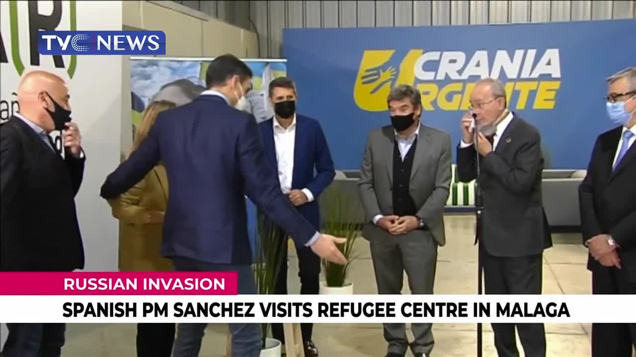 (SEE VIDEO) Spanish PM Sanchez Visits Refugee Centre in Malaga