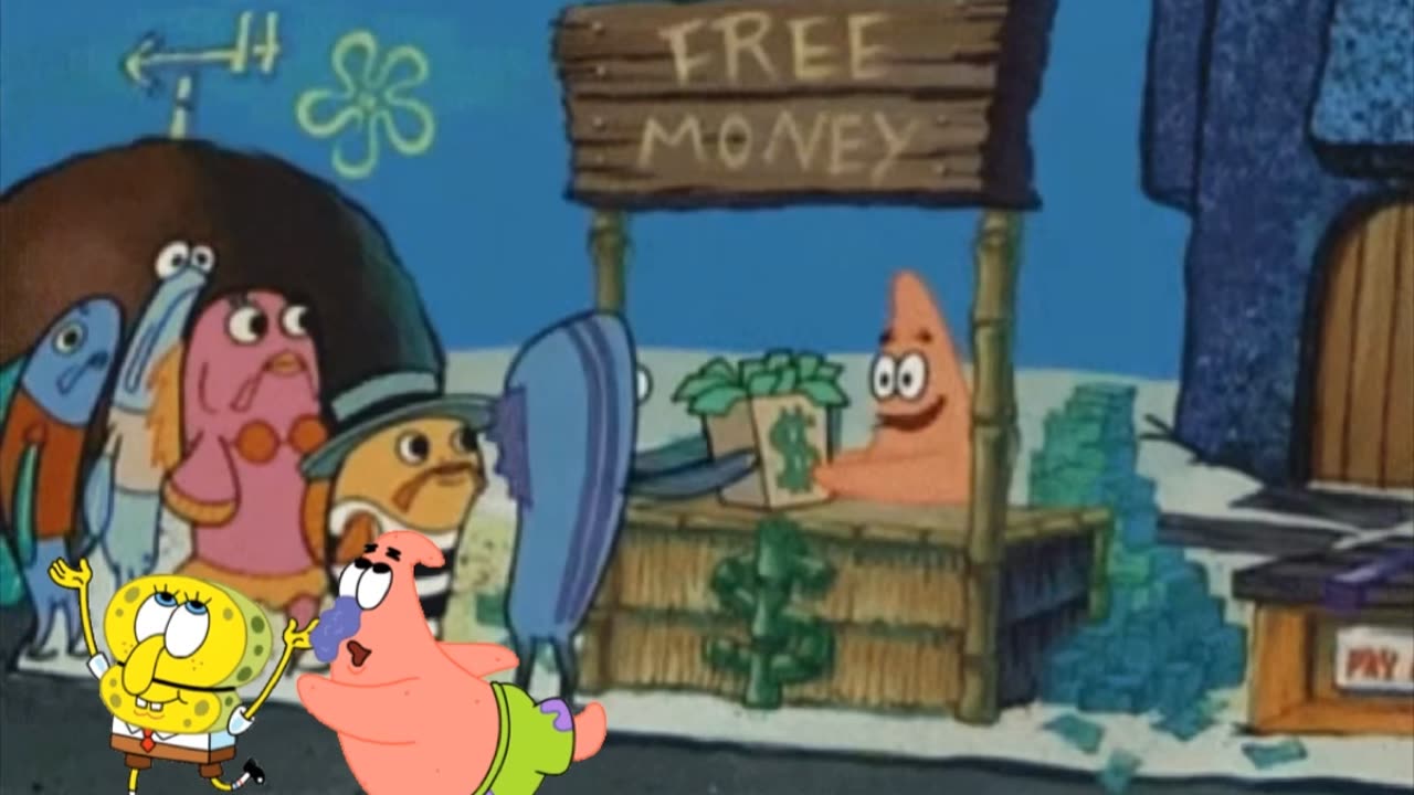 SpongeBob And Patrick Are Pretending To Be Imposters While Patrick Gives Away Free Money 💵