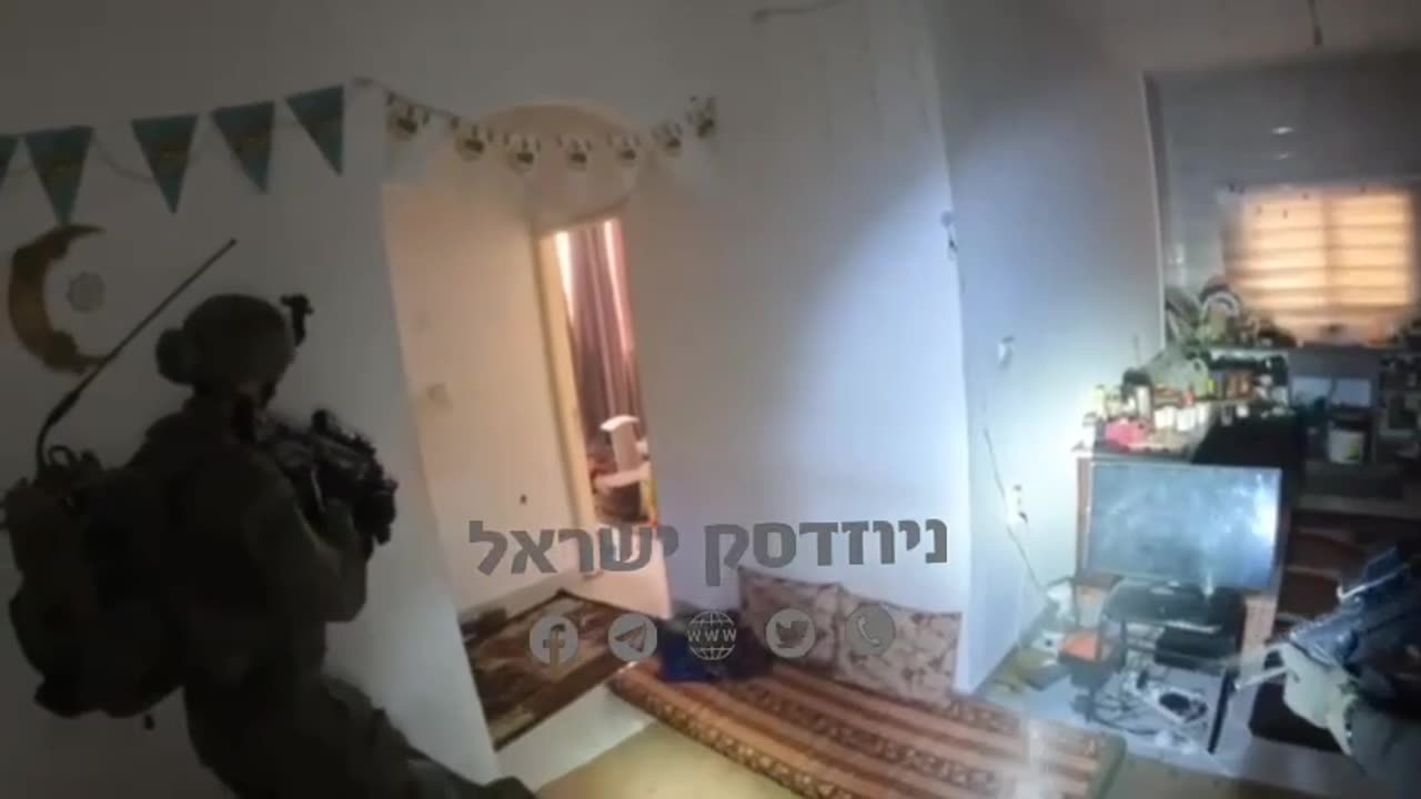 Leaked video from a Zionist soldier's camera