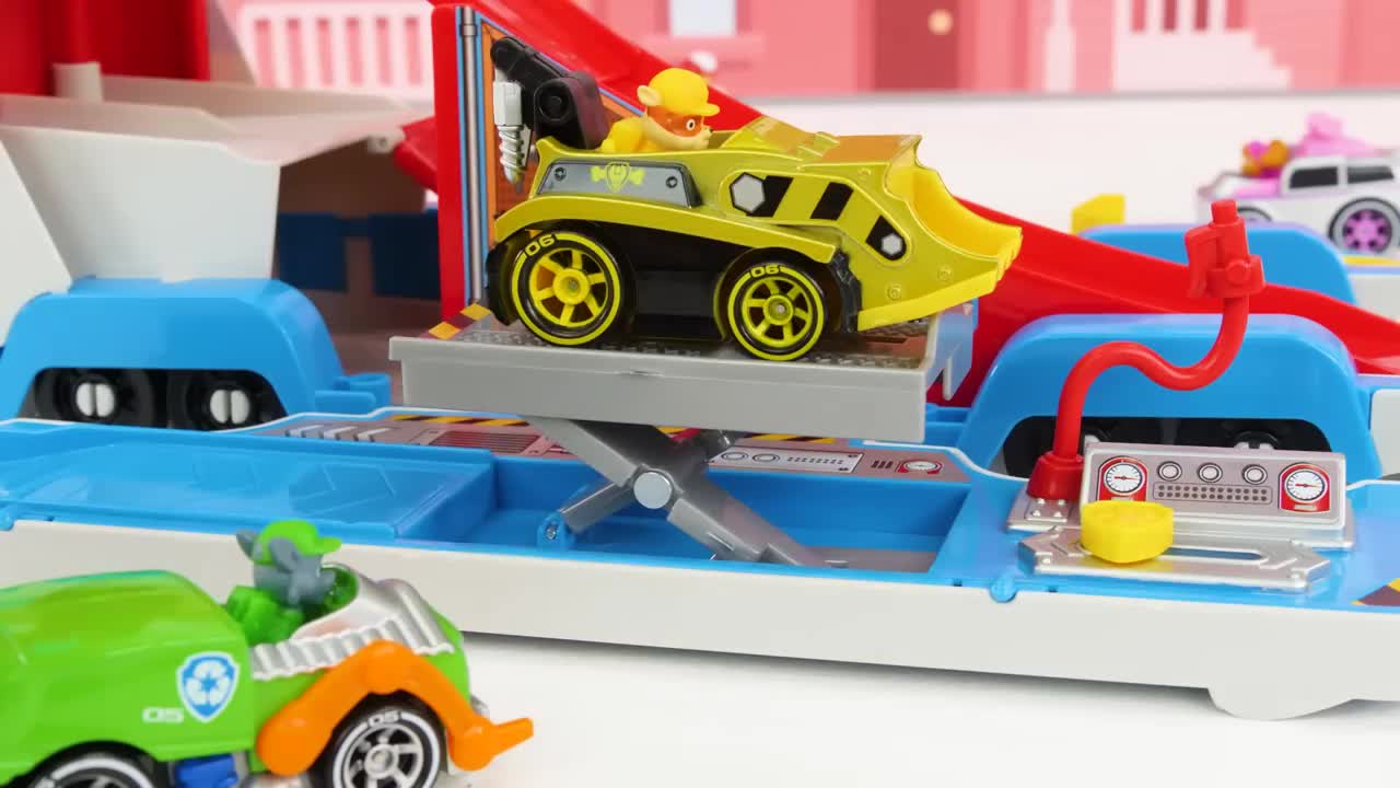 Toy Learning Video for Kids - Paw Patrol True Metal Vehicles Biggest Race!