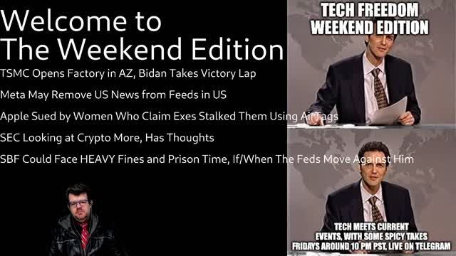 Weekend Edition 16 – TSMC + Bidan in Arizona, Apple Privacy Woes, and More