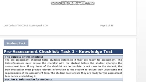 SITHCCC012 Student Pack