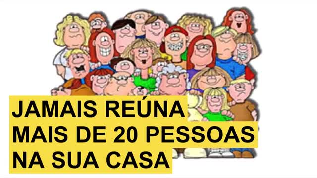 Dr. Alessandro Loiola - Nunca reuna mais de 20 pessoas na sua casa