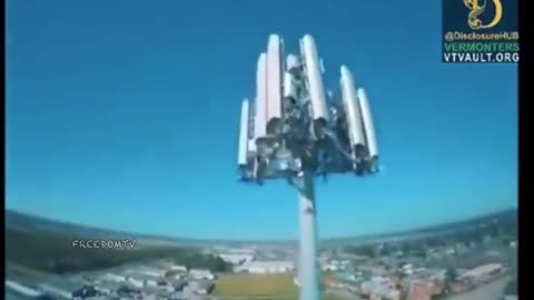 Five g tower takes out drone