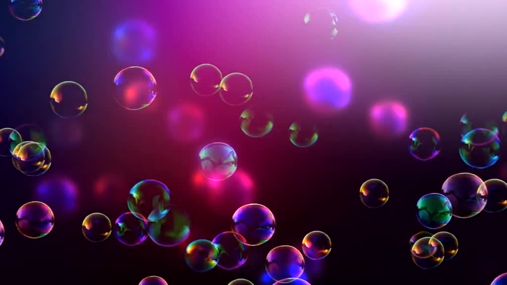 purple beautiful bubble background video