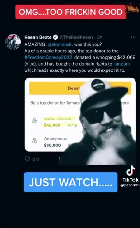 Trucker Convoy $42,069 liar.com MUST WATCH