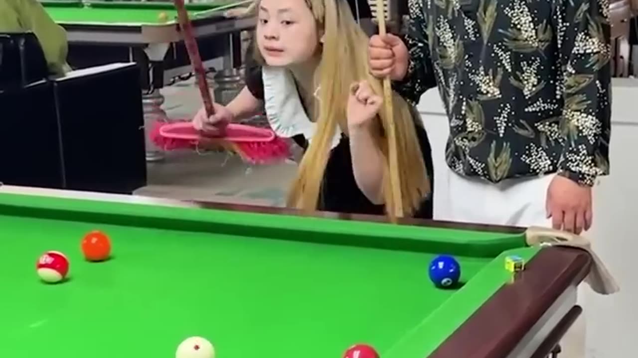 Funny Billiards playing