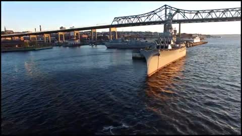 Battleship Cove in Massachusetts