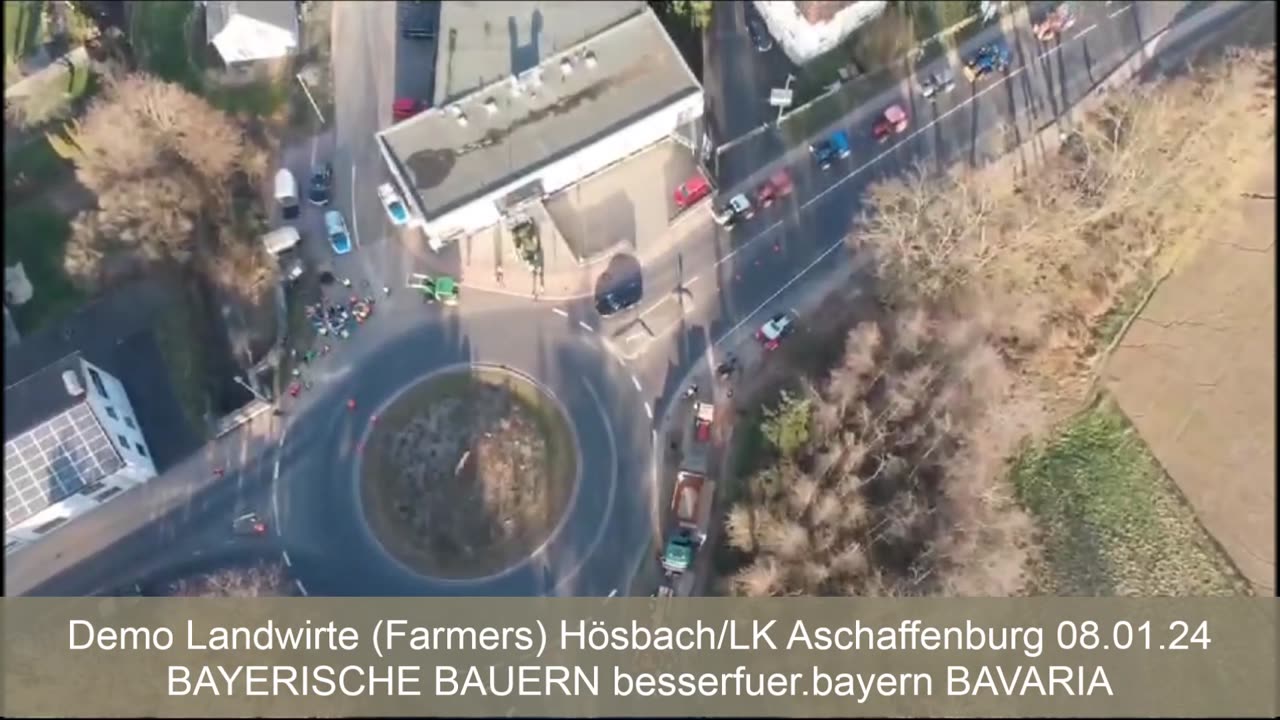 Demo Landwirte (Farmers) Hösbach/Bavaria 08. Januar 24