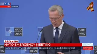 NATO Secretary Stoltenberg On Emergency Meeting