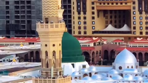 beautiful view of madinah haram