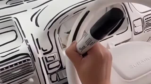 Transforming the car inside the cab.