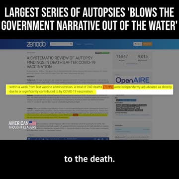 Autopsies to injected people reveal: injections are the cause of 74% of deaths