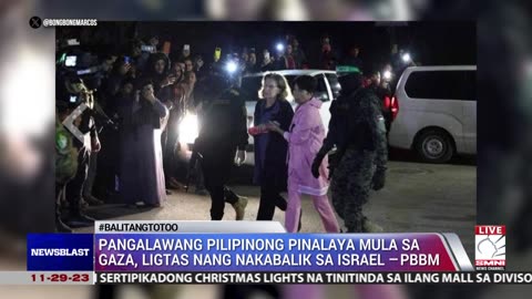 Pangalawang Pilipinong pinalaya mula sa Gaza, ligtas nang nakabalik sa Israel —PBBM