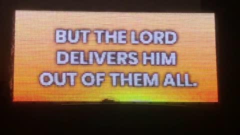 Many are the afflictions or the righteous but The LORD delivers him out of them all!!!!!