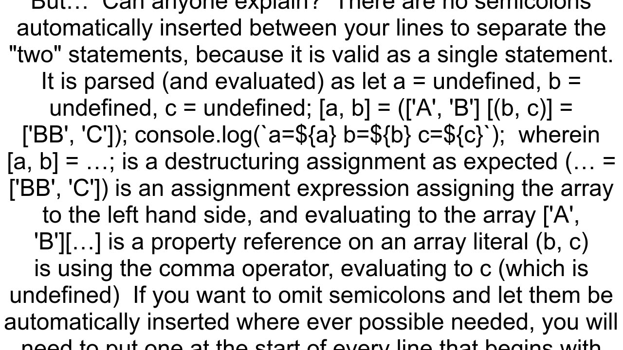 ES6 Array destructuring weirdness