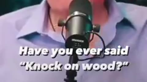 THE PHRASE "KNOCK ON WOOD" IS A PAGAN RITUAL THAT WAS USED TO SUMMON DEMONS