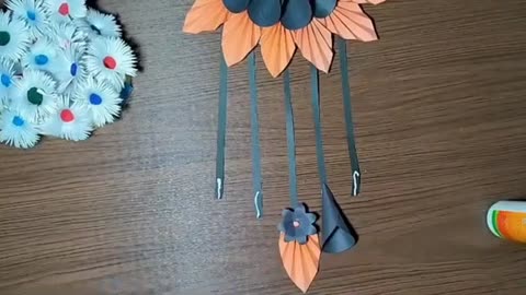 Amazing Wall Hanging Paper Flower Craft IdeaMaking Simple & Easy Craft IdeaFor Home Decoration