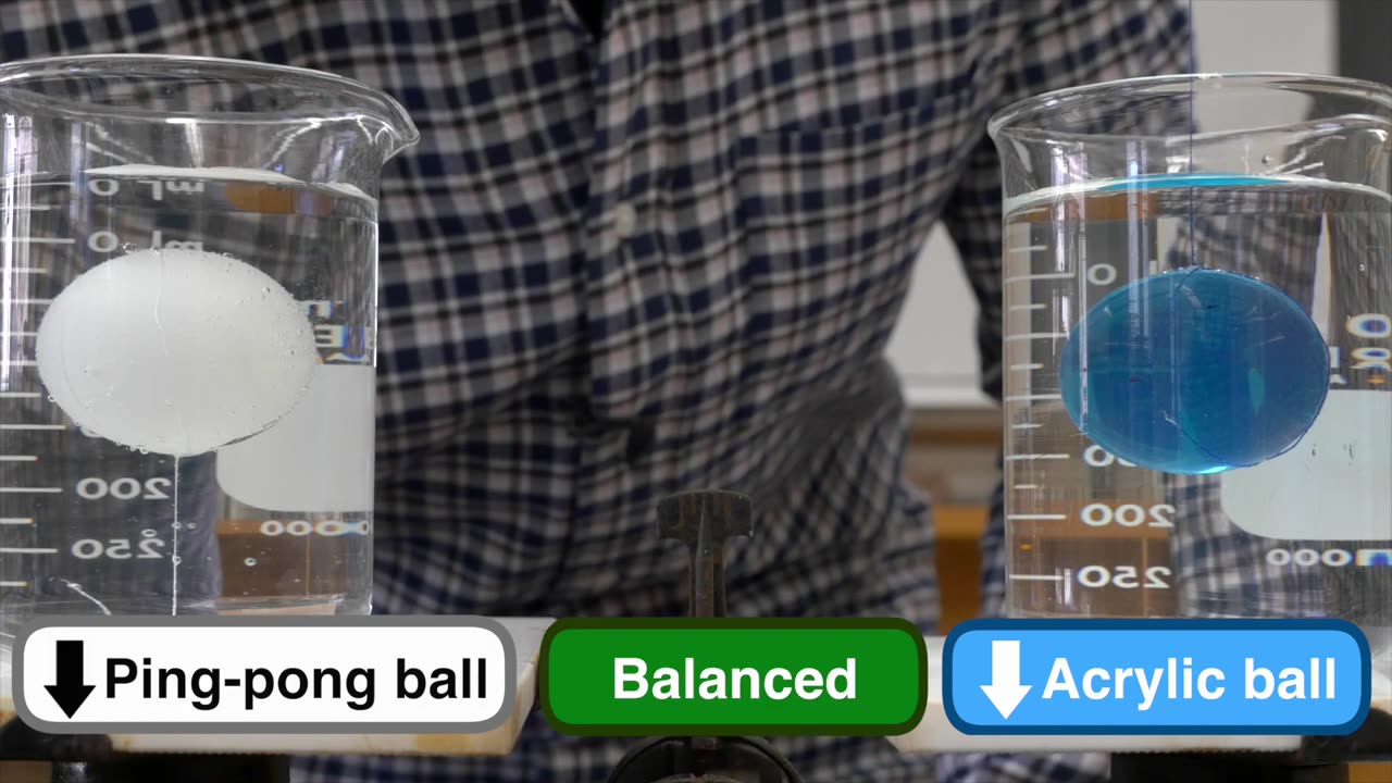 Beaker Ball Balance Problem