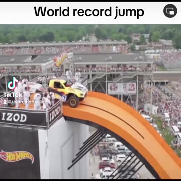 World record car jump