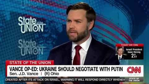 JD Vance says No more aid for Ukraine. They can't win the war.