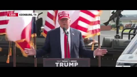 Trump speaks at South Texas International Airport in Edinburg, Texas