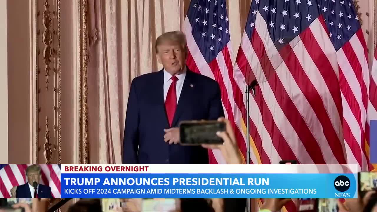 Donald Trump announces 2024 bid for White House l GMA