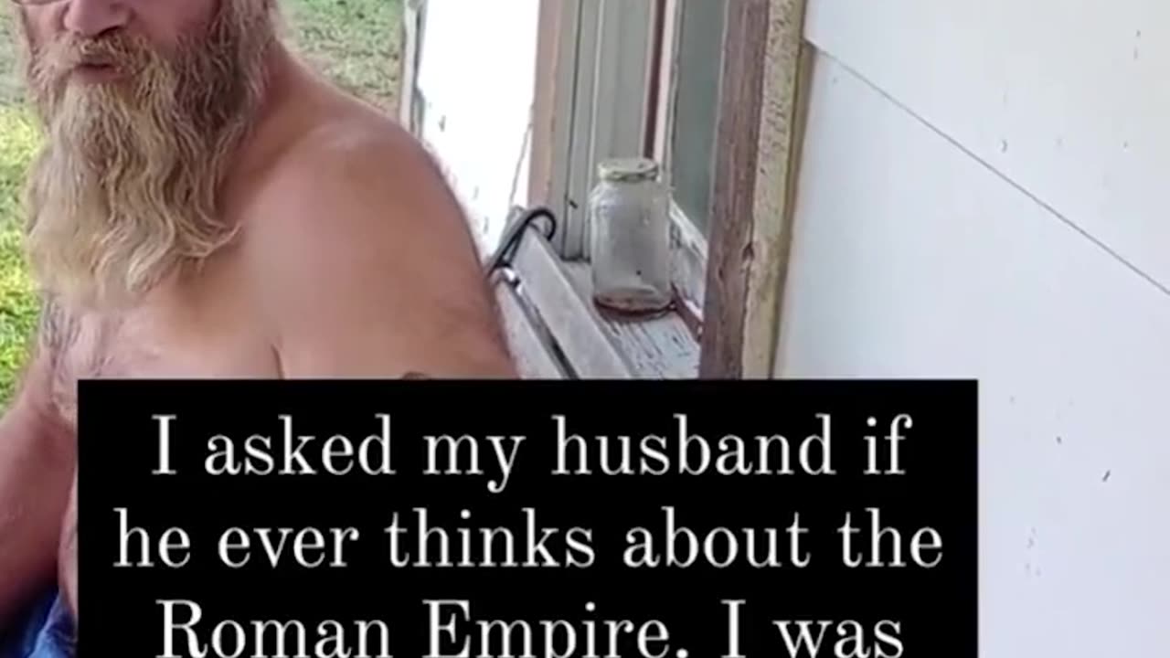 Woman asks husband if he ever thinks about the Roman Empire, his response....🏛️