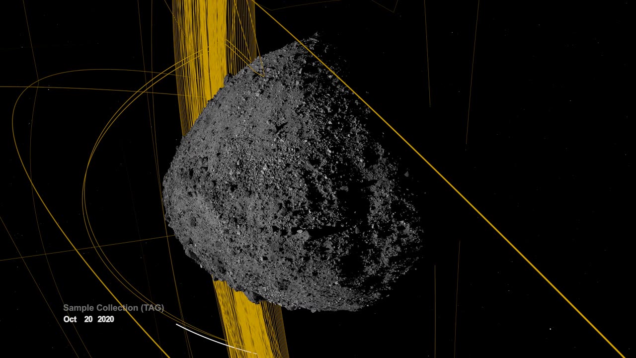 NASA latest video |OSIRIS REx Slings Orbital Web Around Asteroid to Capture Sample|