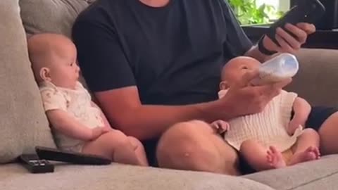 Baby Annoying The Dad