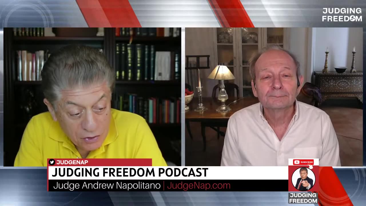 ALASTAIR CROOKE w/ Judge Napolitano - Europe's Reaction To Trump & Trump's Phone Calls