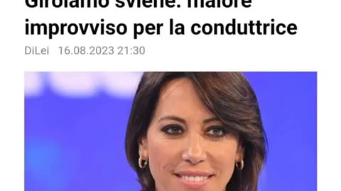 Nunzia De Girolamo: malore improvviso prima della diretta