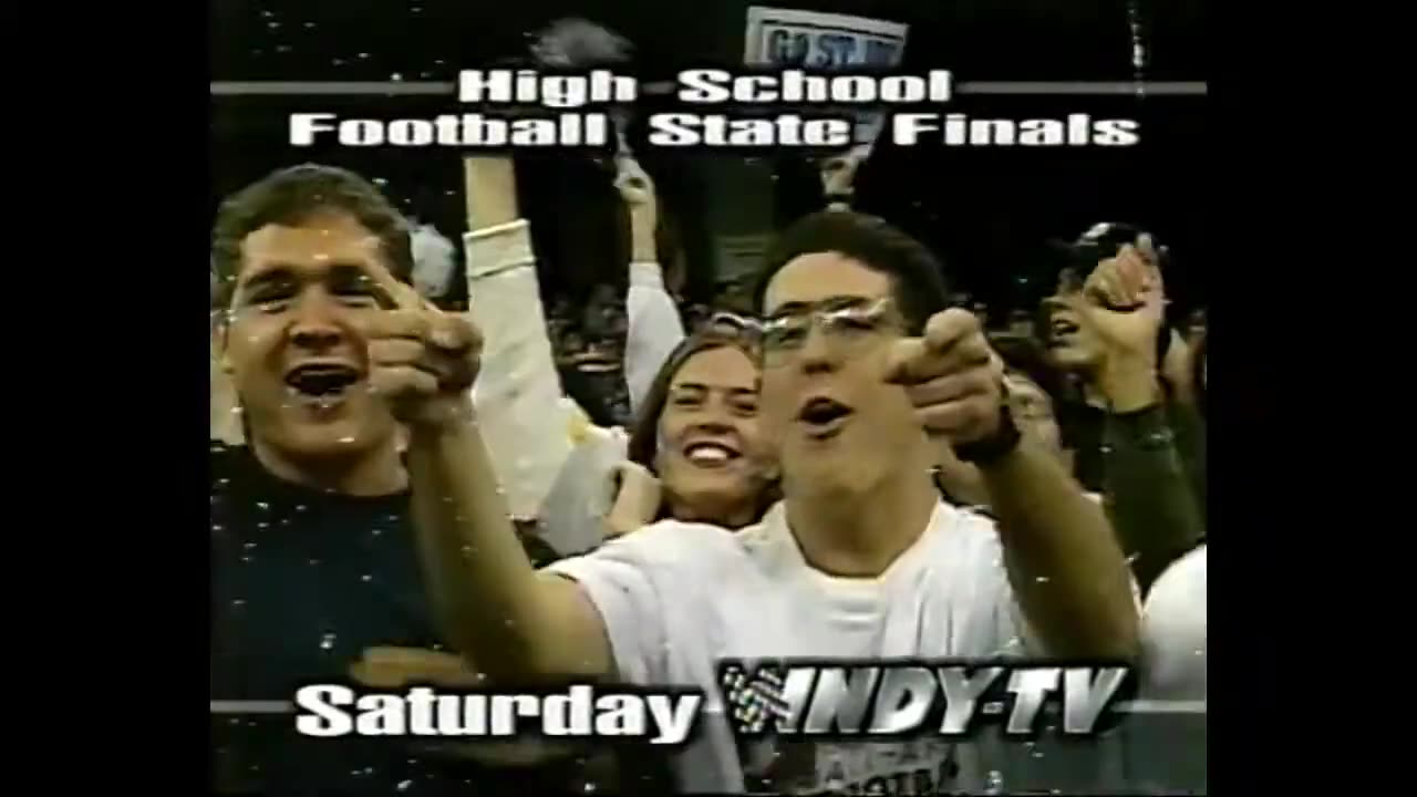 November 26, 1996 - Promo for Indiana High School Football Championship Coverage