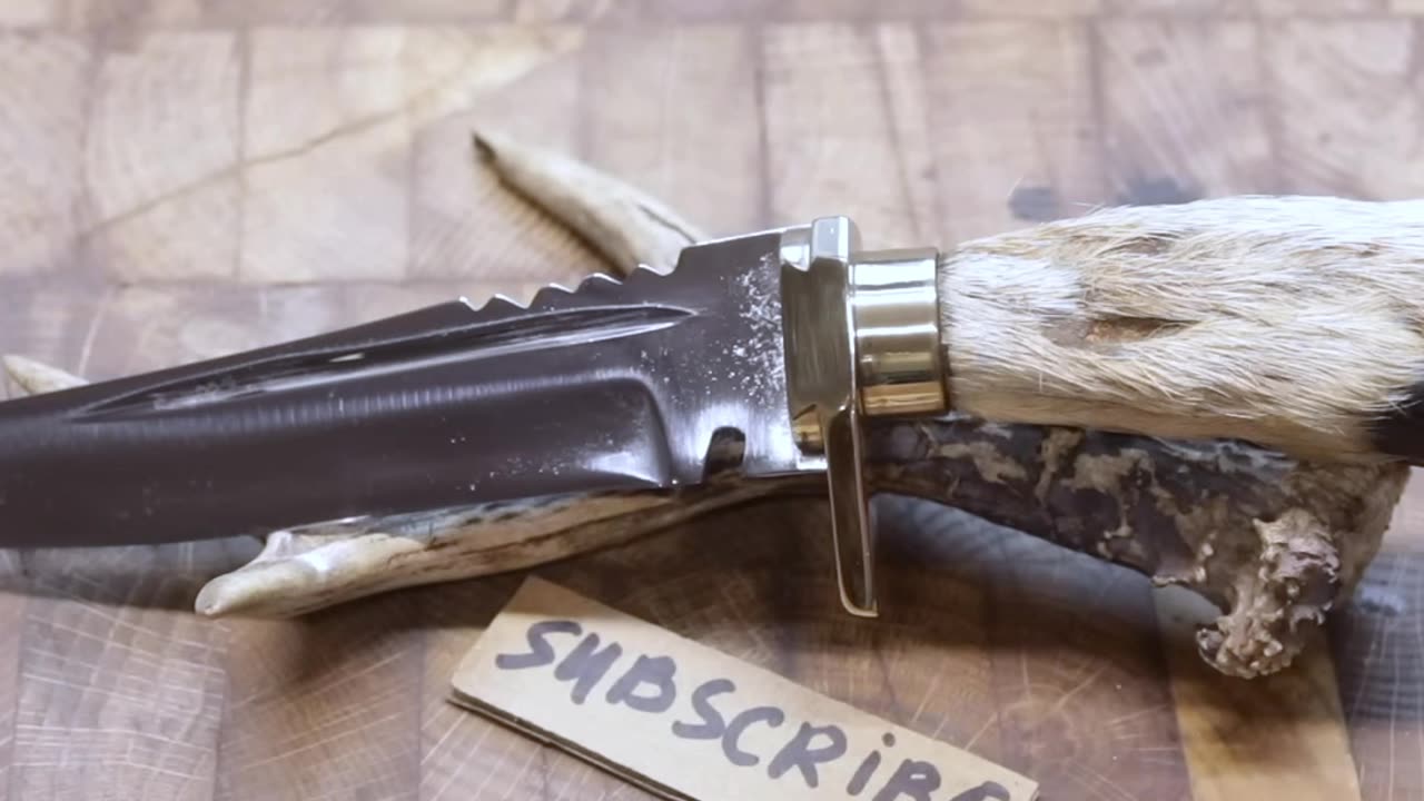 Restoring Deer Foot Hunting Knife. Knife