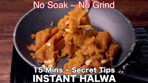 15 minutes halwa making