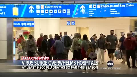 Virus surge overwhelms hospitals across the country